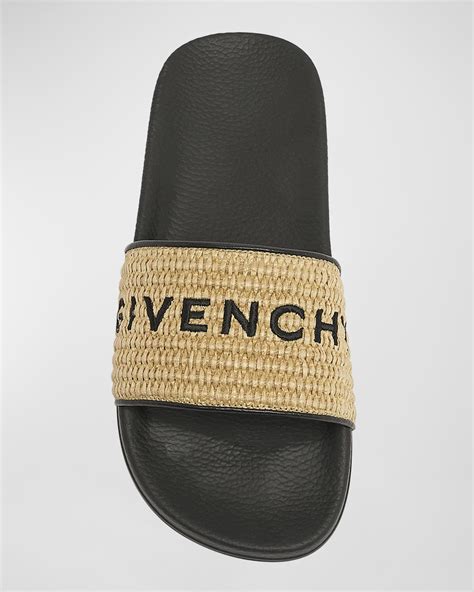 givenchy embroidered logo flat resort sandals|Givenchy Embroidered Logo Flat Resort Sandals .